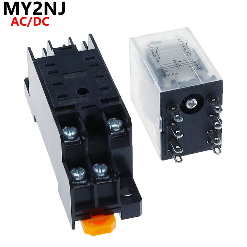1SetPowerRelayCoilGeneralPurposeRelayMY2DPDTMY2NJRelaisDC
