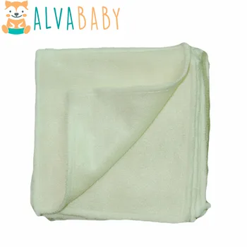 (12 pz/lotto) Alvababy Bamboo Wipe Dimensioni 12 cm x 12 cm per la pulizia 2 Strati di Bambù Baby Wipe Riutilizzabile Lavabile Asciugamano Saliva di Bambù