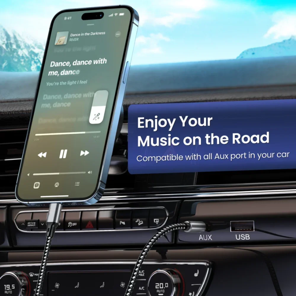 1m 1.5m 2m USB CŸ - 3.5mm  AUX ̺ DAC USB-C   (޴   HIFI ׷   Ŀ)