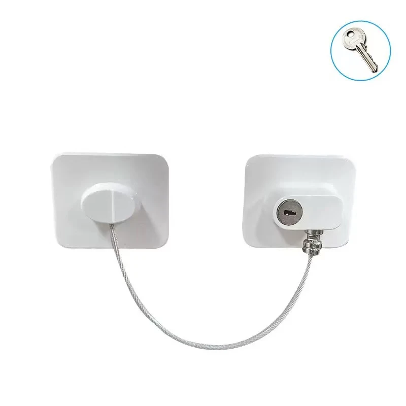 Baby Safe Refrigerator Lock with Key Code Lock Baby Safety Cabinet Lock Sliding Wardrobe Door Lock Home Limiter