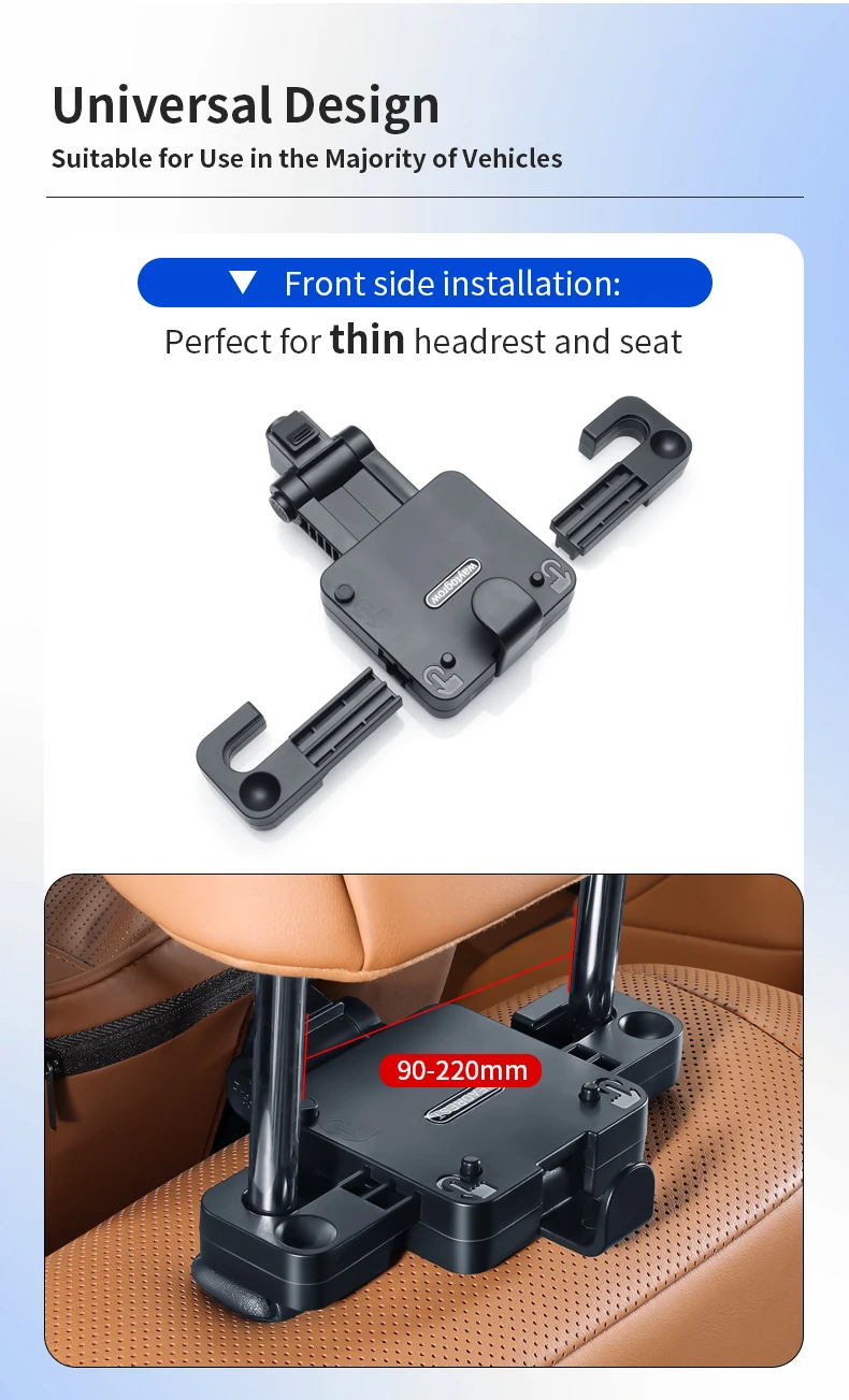 Leather Car Seat Headrest Cushion Multi-Function Memory Foam Car Neck Pillow Adj