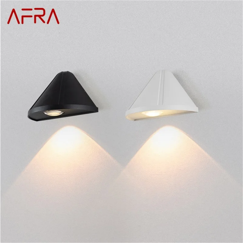 

AFRA Outdoor Contemporary Wall Lights LED Triangle Waterproof Sconces Lamp for Home Balcony Corridor