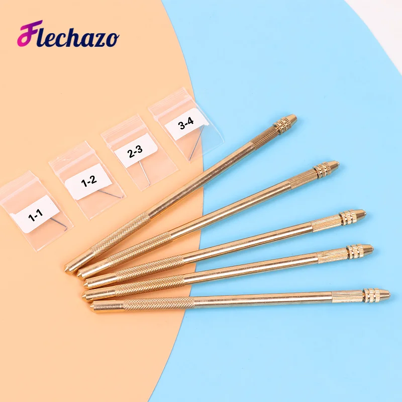 3 Pcs Wood handle Ventilating Wig Needle Ventilating needle for wig making  Crochet Hook tools