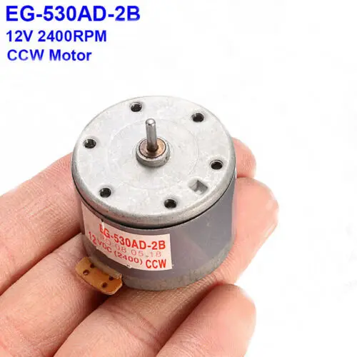 EG-530AD-2B DC Motor Recorder Motor DC 12V 2400RPM CCW Capstan Motor ...
