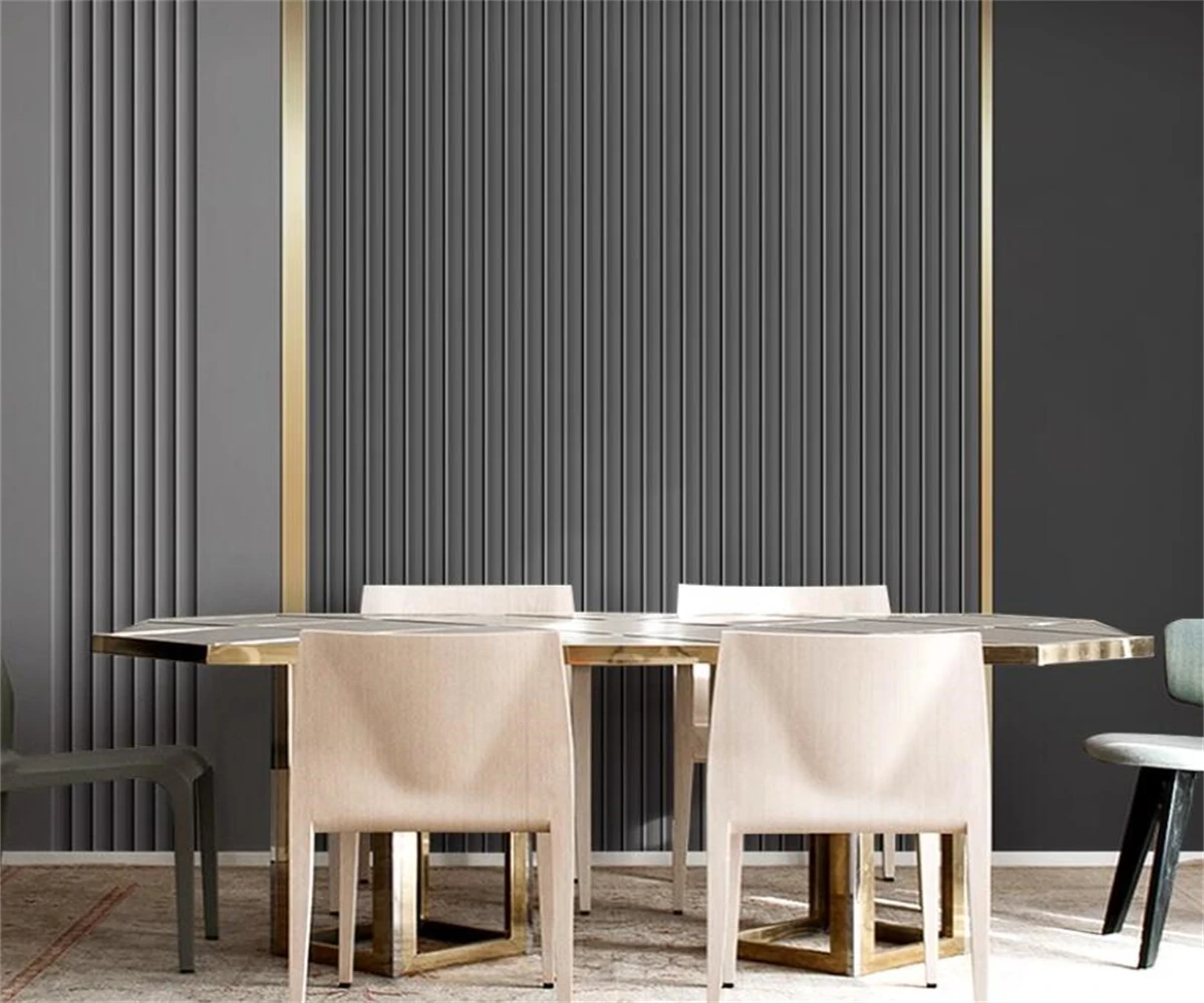 Beibehang-papel de Parede Moderno Personalizado para Sofá da Sala Estilo Simples e Luxuoso Cinema e Televisão Decoração Novo