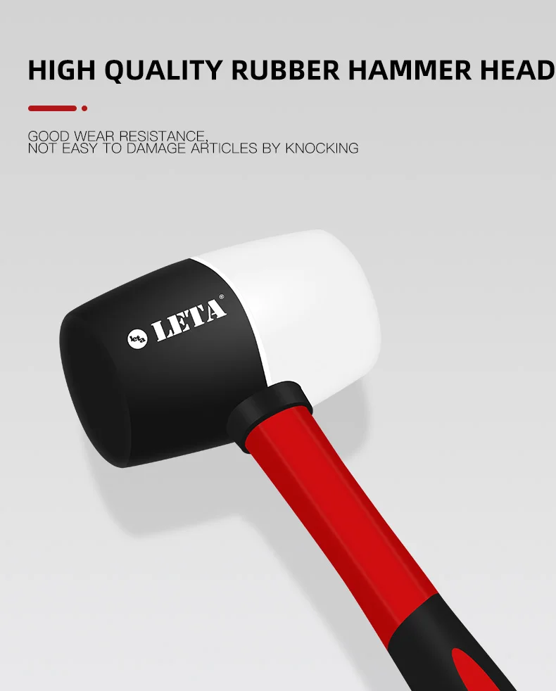Description Picture 4 of itemRubber Hammer with Plastic Handle 16oz