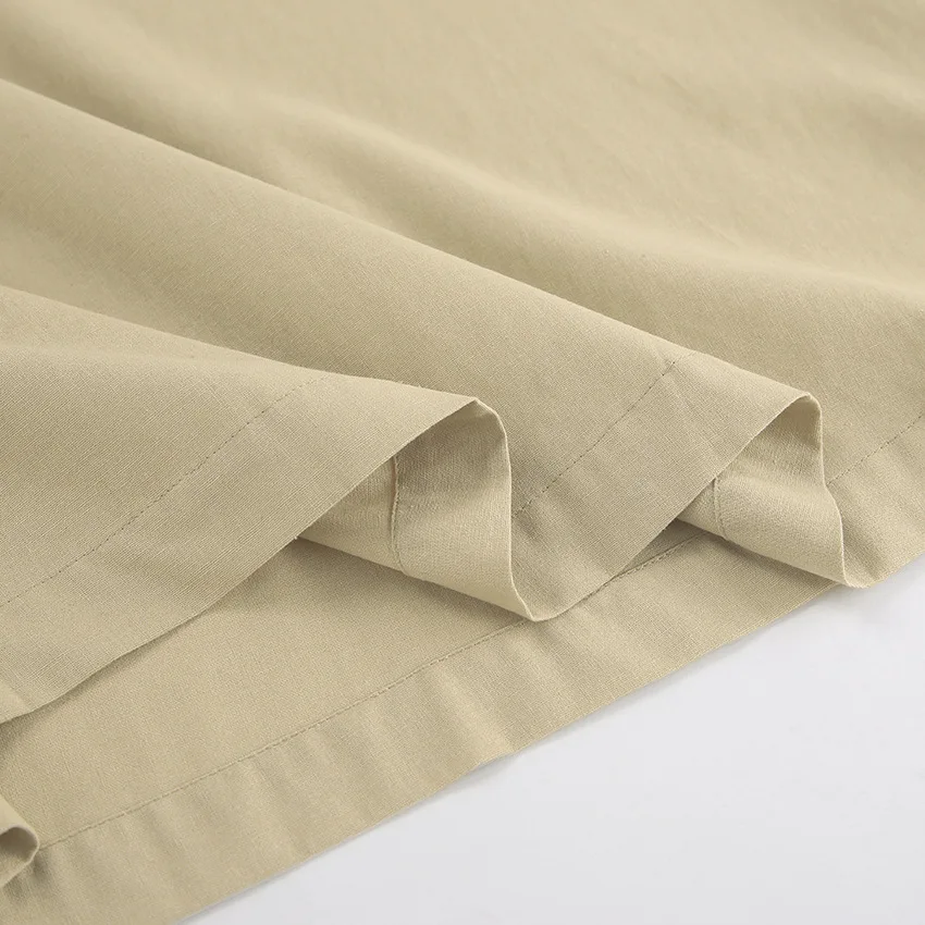 Summer Skirt French Cotton and Linen Neck Halter Dress