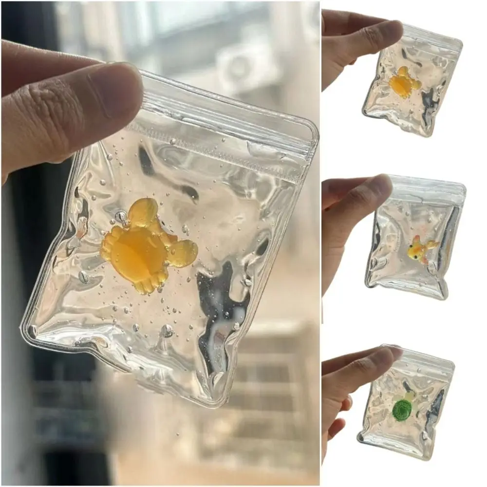 

Cartoon Animal Goldfish Squeeze Toy Creative Novelty Doll Tortoise Slow Rebound Toy Cute Soft Simulation Crab Decoration