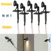 5Pcs OO / HO Scale Street Bracket Light Model Wall Lamp Posts LED Building Painted Light House DIY Garden Decoration 1