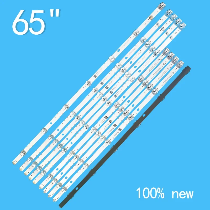 3V 1242mm  10pcs LED Backlight Strip for MI 65'' TV L65M5-5A L65M5-5S CRH-BP653030051385F-B/A HRS-XM65T47-5X13