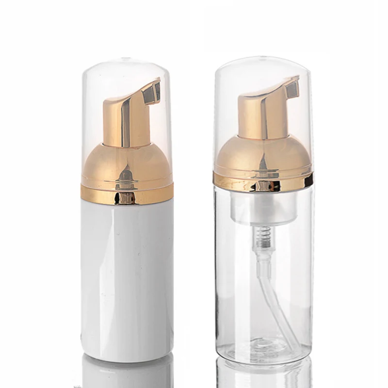 

10pcs 30ml Empty Mini White Clear Foam Bottle Facial Cleanser Bottle Foaming Pump Soap Dispenser Cosmetics packaging