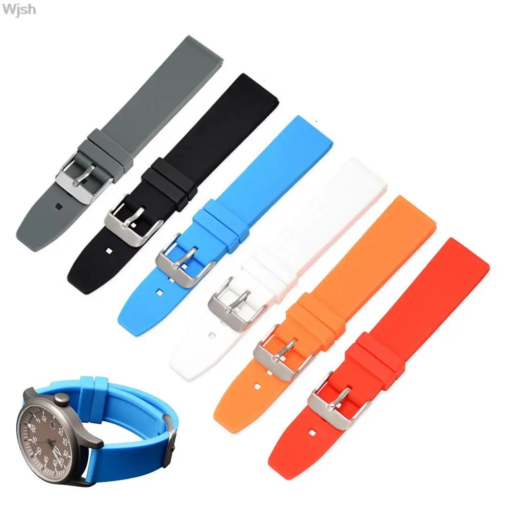 Silicone Sport Waterproof Watch Band - Soft Rubber Wrist Strap Bracelet Accessories