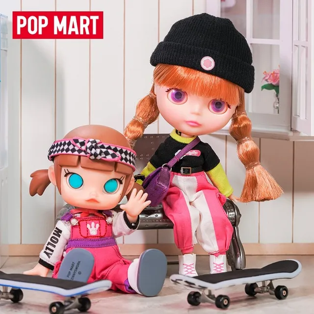 New Arrival POP MART Molly Blyth BJD Doll Skateboard Slide Big Size Anime Doll Joint Body Toys Girl Gift Popmart Action Figure 1