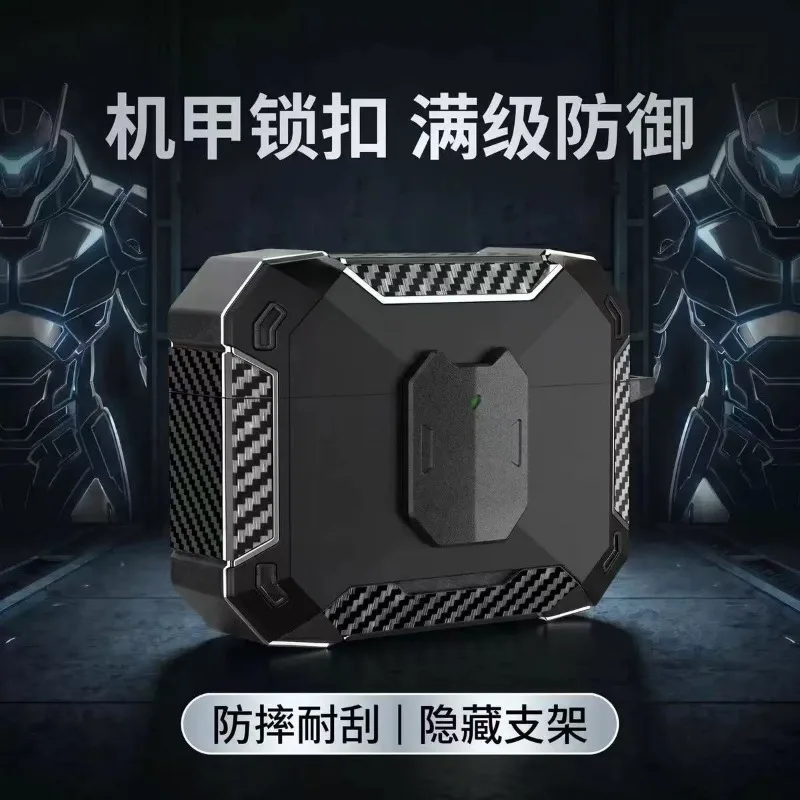 Carbon Fiber Protective Case with Secure Lock and Hook