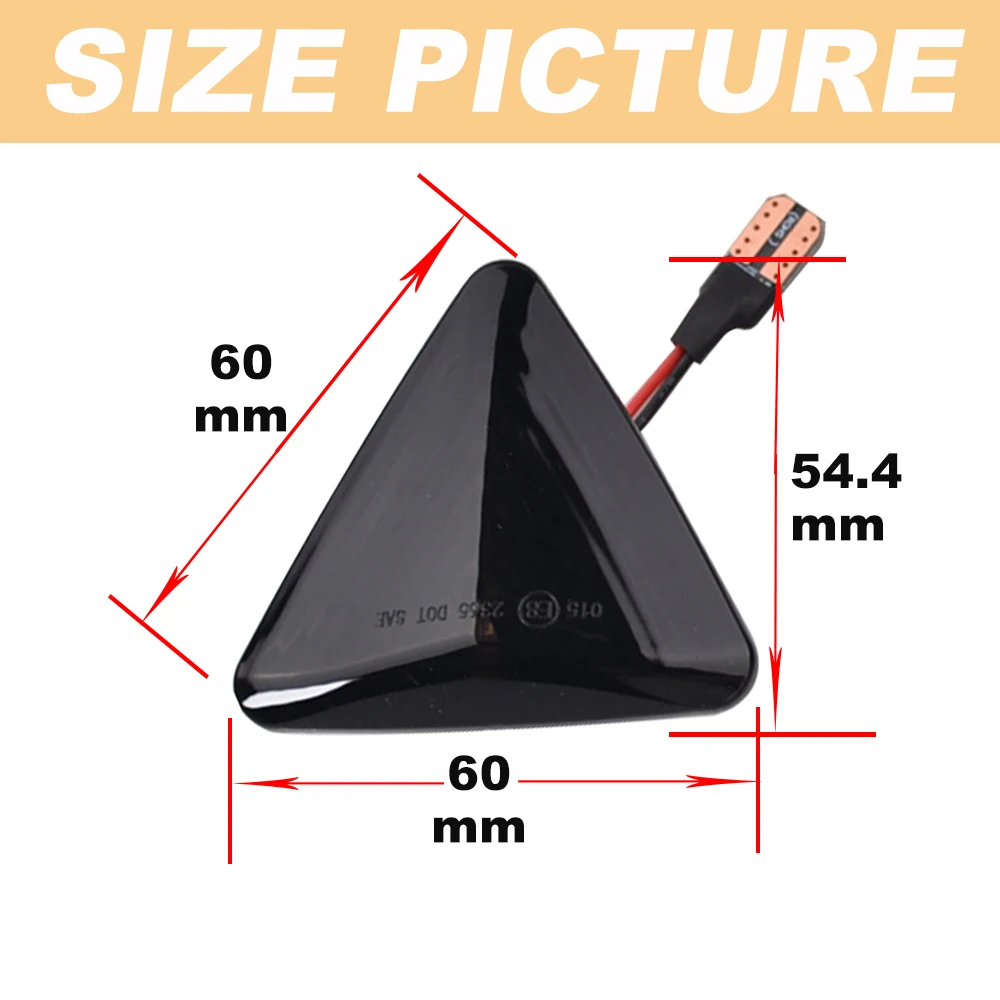 Indicatori Di Direzione Laterali A LED Fumé Per Mitsubishi Colt CZC, CZ3, Z23-Z34 (2004-2012) – Luce Ambra Dinamica, Trasparenti, Confezione Da 2