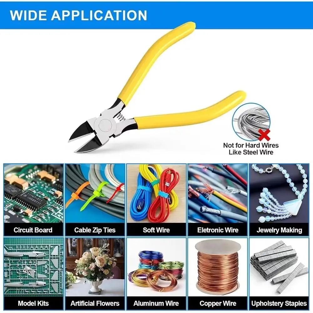Heavy Duty Carbon Steel Wire Cutter Pliers for Cable Cutting
