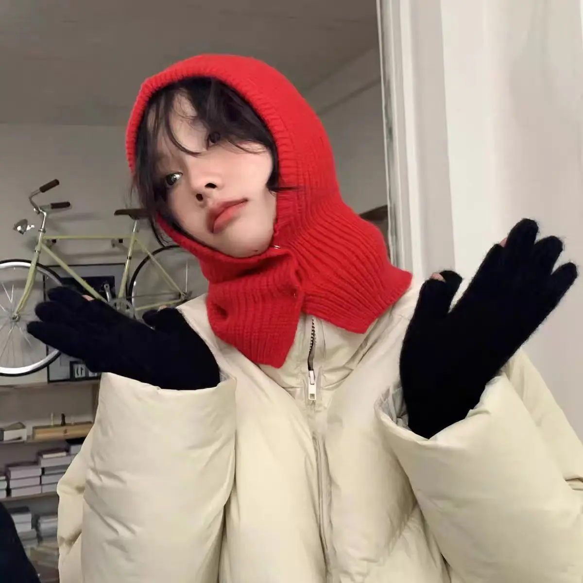 Small balaclava - red