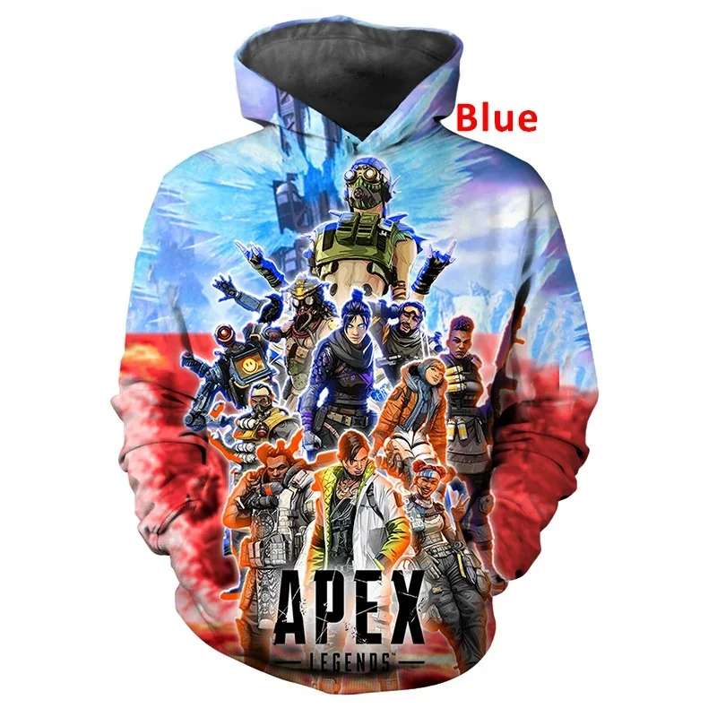 

New 3D Game Apex Legends Printed Hoodies Catrice Bloodhound Graphic Hooded Sweatshirts Kid Fashion Streetwear Cool Pullovers Top