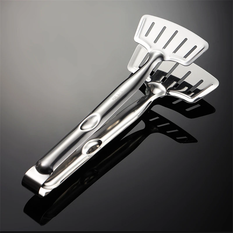 12 Inch Wide Head Fried Fish Clip Satinless Steel Fry Food Clamp Pan Cooking Tongs Outdoor Barbecue Non-stick Kitchen Accessorie 12 Inch Wide Head Fried Fish Clip Satinless Steel Fry Food Clamp Pan Cooking Tongs Outdoor Barbecue Non-stick Kitchen Accessorie