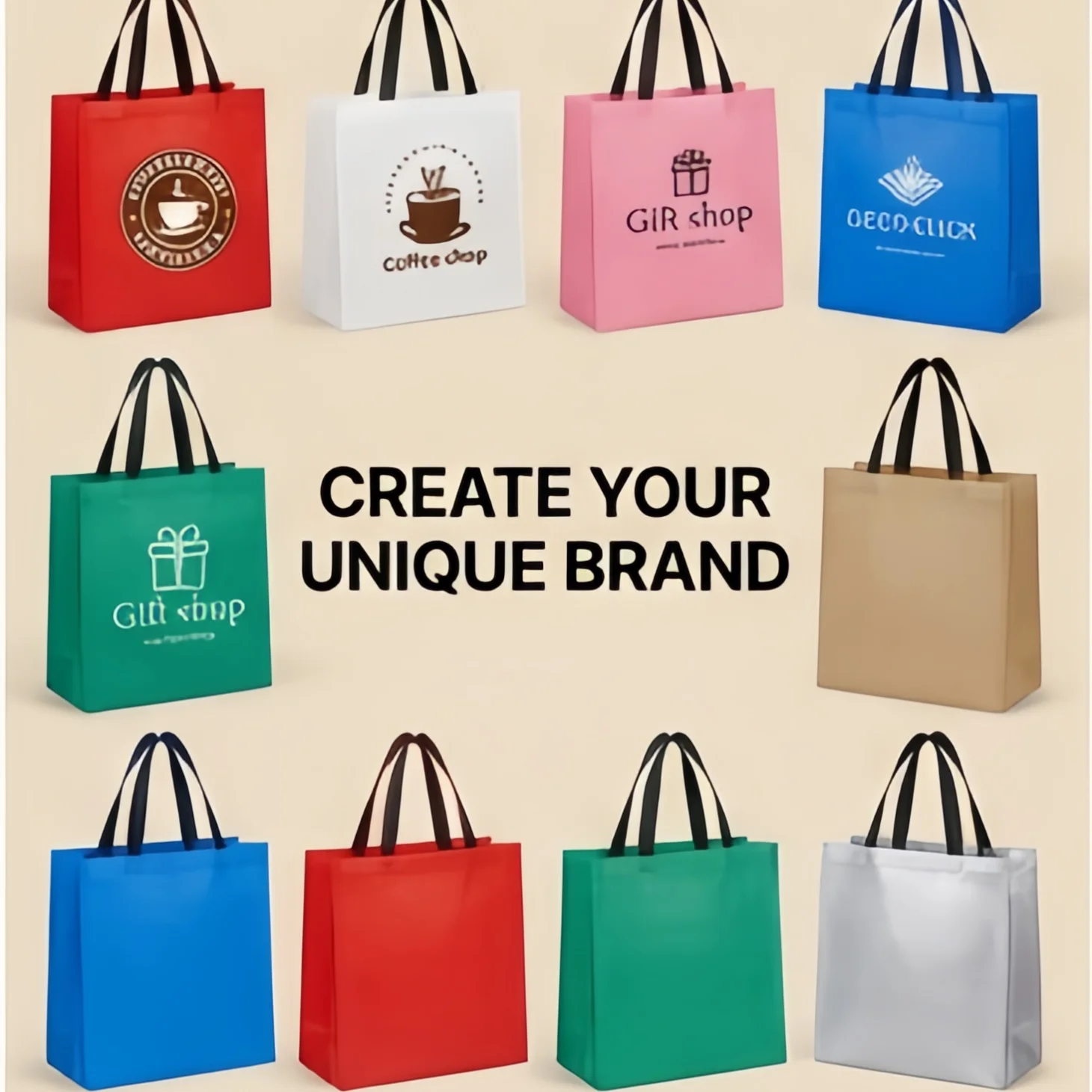 Custom High Grade Coated Non Woven Bags Clothing Tote Bags Eco-Friendly Shopping Bags Waterproof Bag party wedding gift bags 1