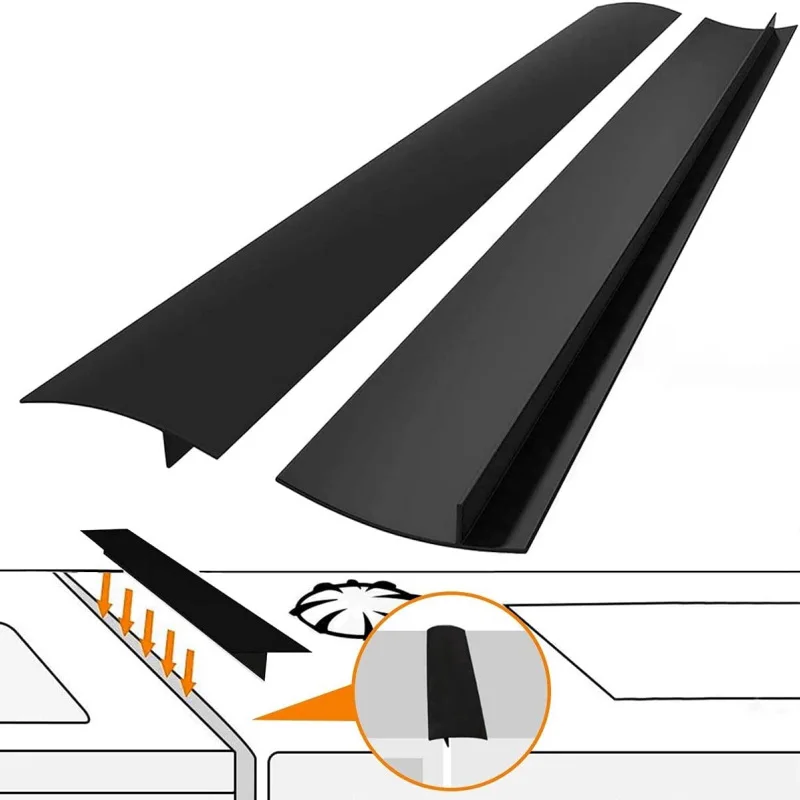 Stove Gap Cover Kitchen Silicone Heat Resistant Mat Gas Stove Protector Slit Cleaning Pad Oil Dust Seal gas stove accessories stove gap cover cookware accessories