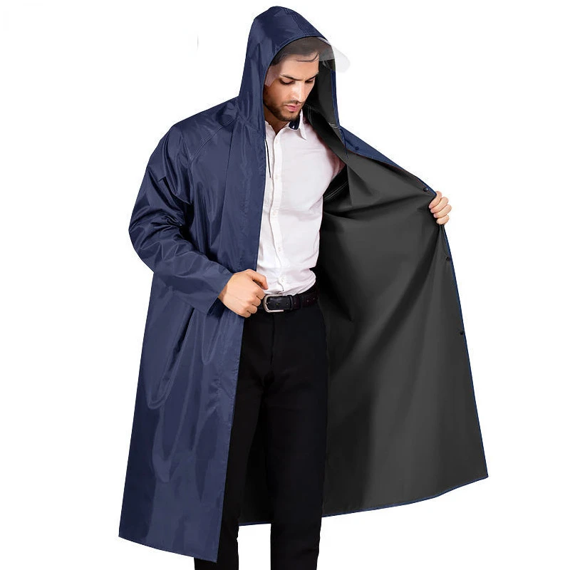Waterproof Long Raincoat Men Waterproof Trench Coat Men Men's Long