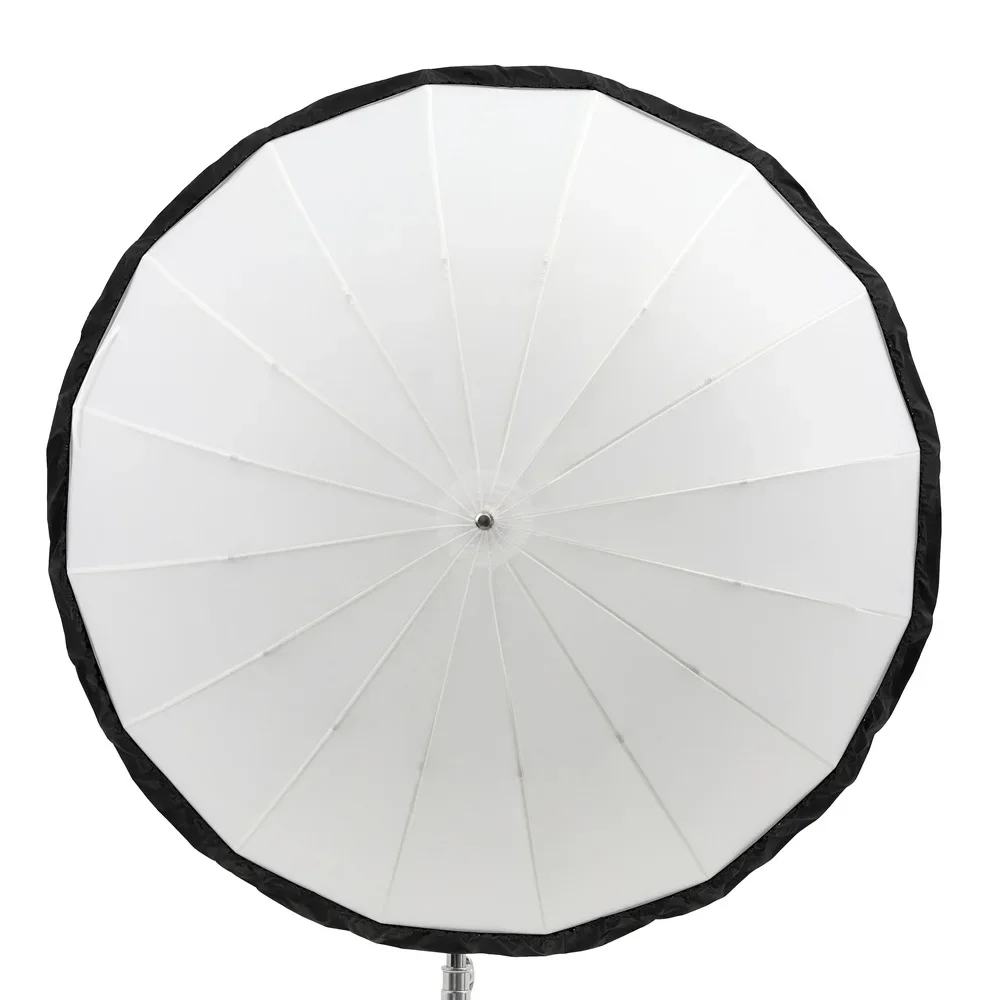 Godox UB-85D 사진 우산, 사진 스튜디오용 흰색 투명 우산, 블랙 디퓨저 커버 포함, 85cm, 105cm, 130cm, 165cm