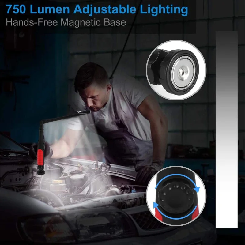 LED Flashlight LED Lights Camping Lamp LED Work Light Camping Lights Work Light COB LED Flashlight Magnetic Work Light USB Rechargeable