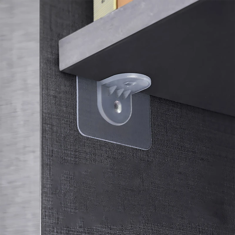 Wardrobe Divider Brackets 4/10pcs Non-Perforated Closet Layering Load Bearing Shelf Partition Fixing Accessories