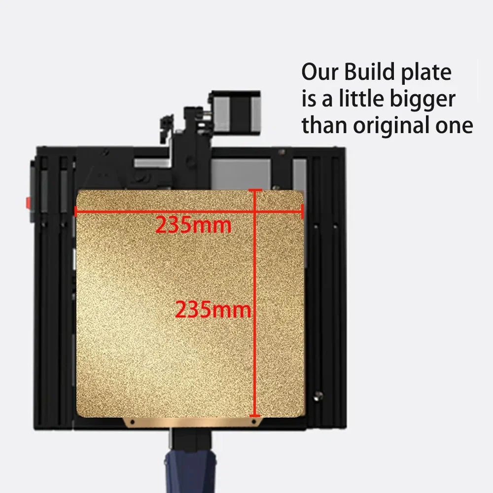 Magnetisch PEI-platform van verenstaal, flexibele bouwplaat voor Anycubic Kobra 2 Neo/Anycubic Kobra Neo/Anycubic Kobra 2/Anycubic Kobra 2 Pro/Anycubic Kobra Go/Cobra