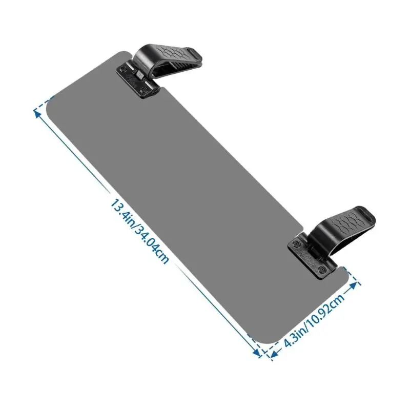 02DE Filtro luce anteriore per pannello parasole auto, estensione colorata a clip con angolo regolabile e ampia copertura per - immagine 6