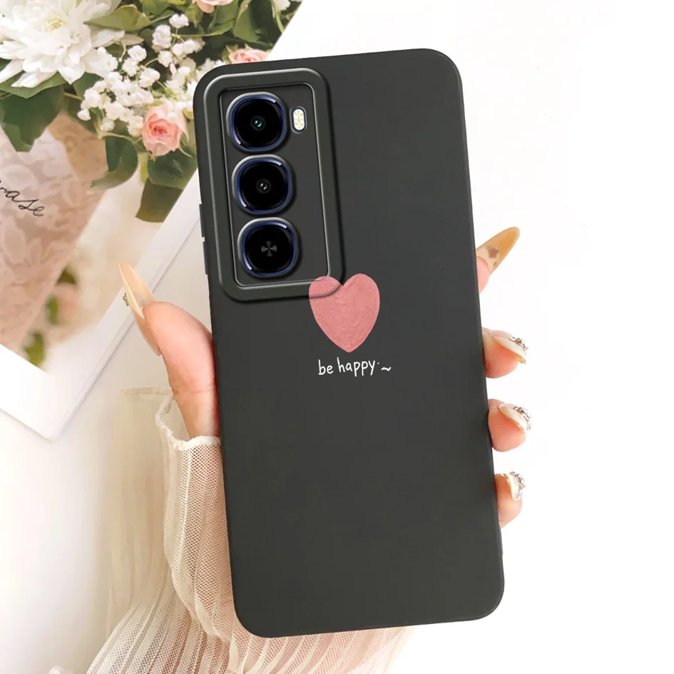 Stylish Flower Soft Liquid Silicone Phone Case Cover