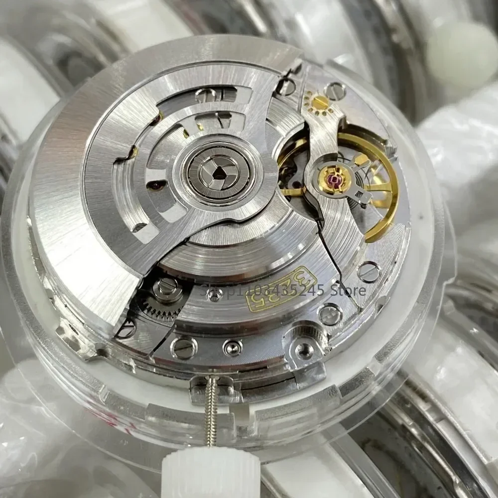 3235 Mechanical Movement Engraved Automatic Mechanical Movement Blue Balance Wheel 41mm SUB/DJ VS NOOB Factory 72h mechanical watch movement,watch movement