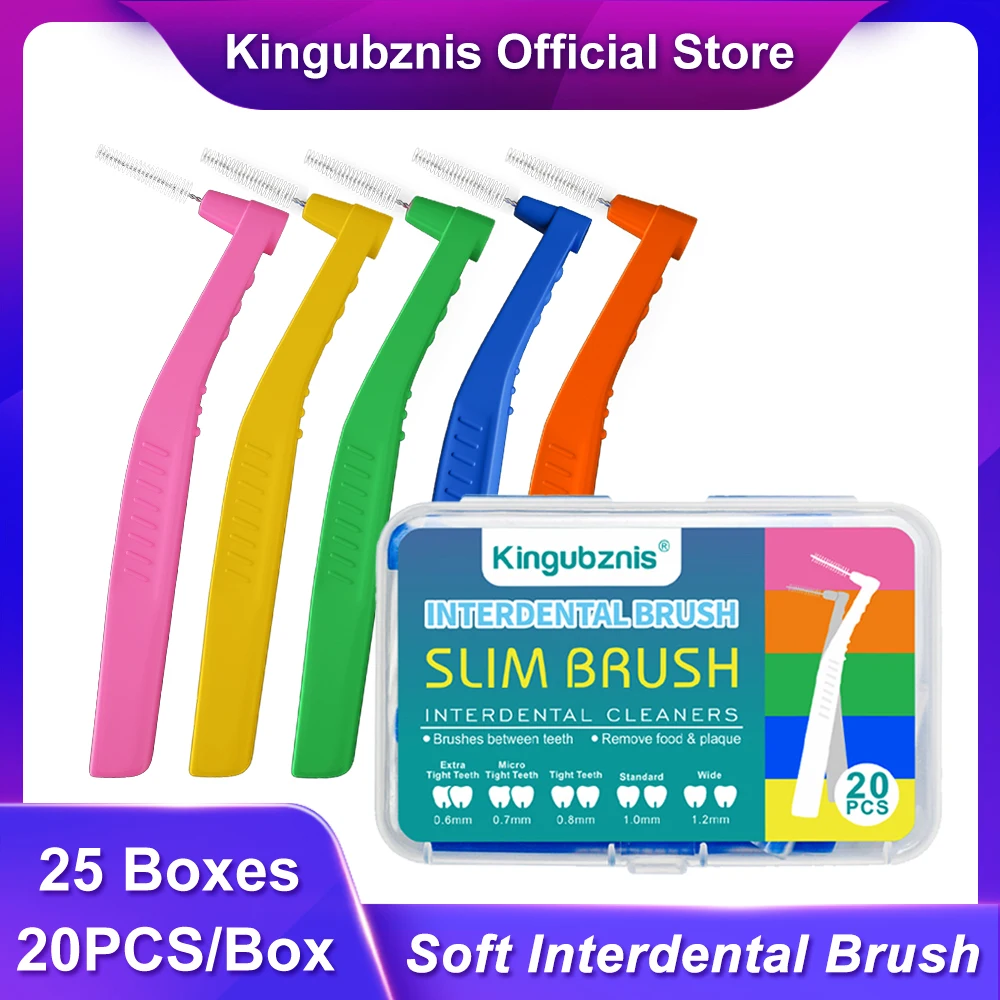 Kingubznis Interdental Brush For Orthodontic Teeth Soft Bristle Brushes