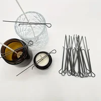 5/10Pcs 4.3 Inch Candle Wick Holders Clip Wick Fixer Stainless Steel Holders for Candle Making Metal Wick Centering Device Tools 6