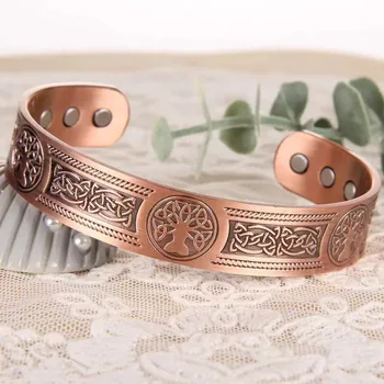 Tree of Life Copper Magnetic Bracelet 1