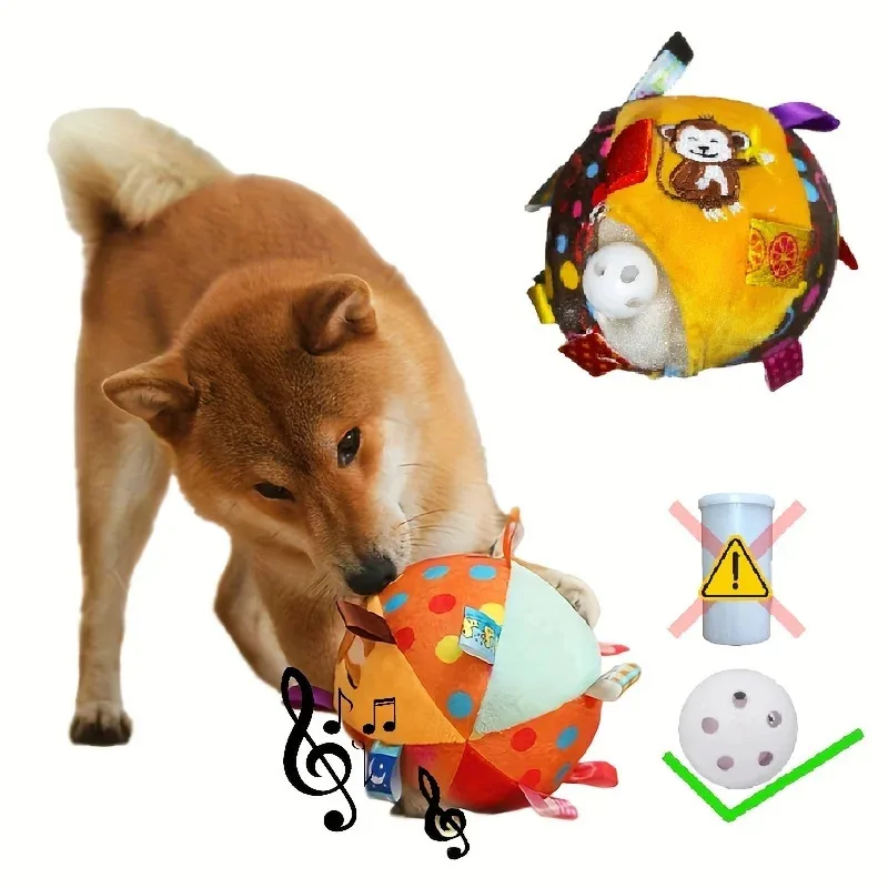 Plush Handle Chew Ball Toy 2