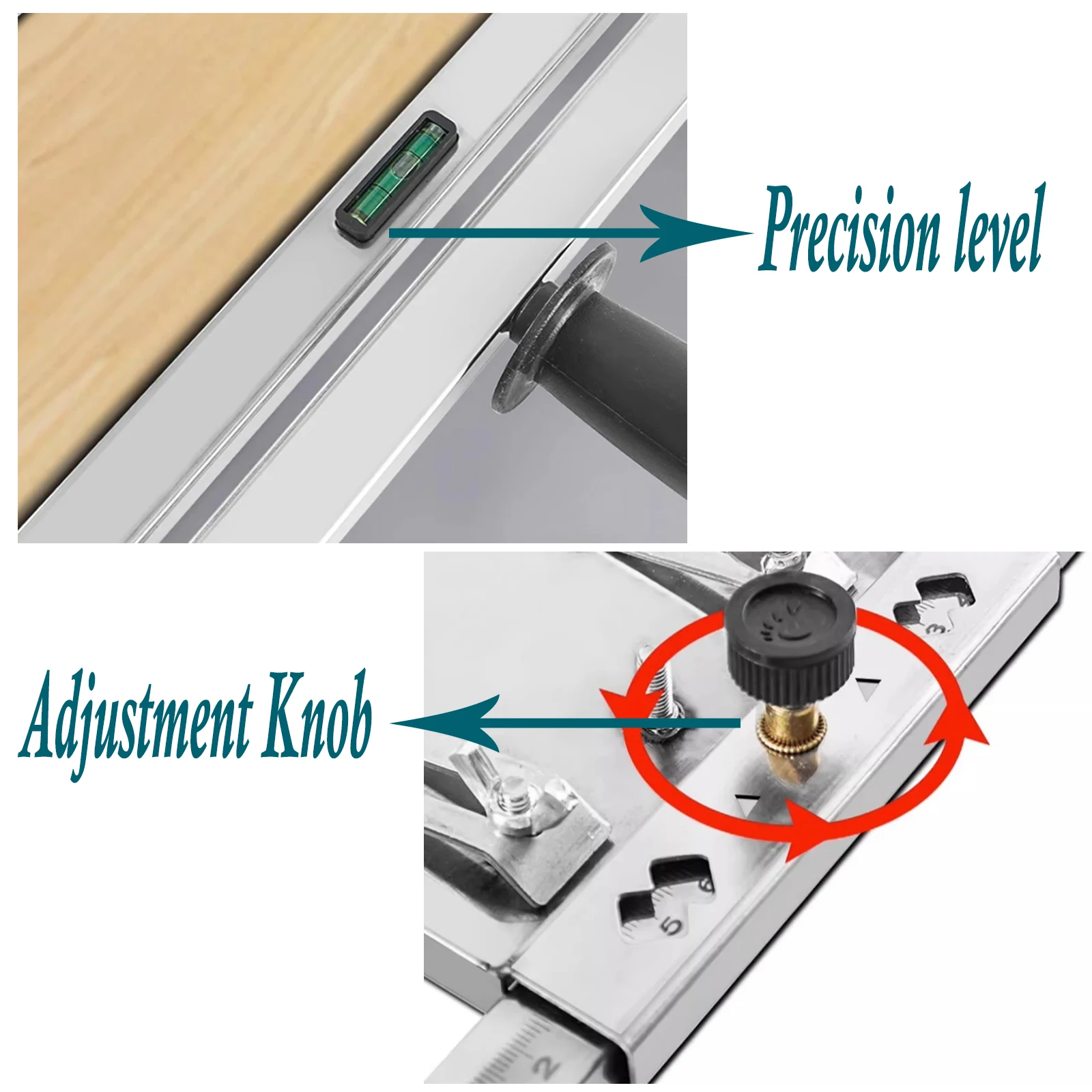 Bora Ngx Twin Rail Rip-cut Circular Saw Guide Circular Saw Edge Guide Positioner | Woodworking Cutting Tool With Adjustable Fence & Scale Precision Wood Cutting Guide