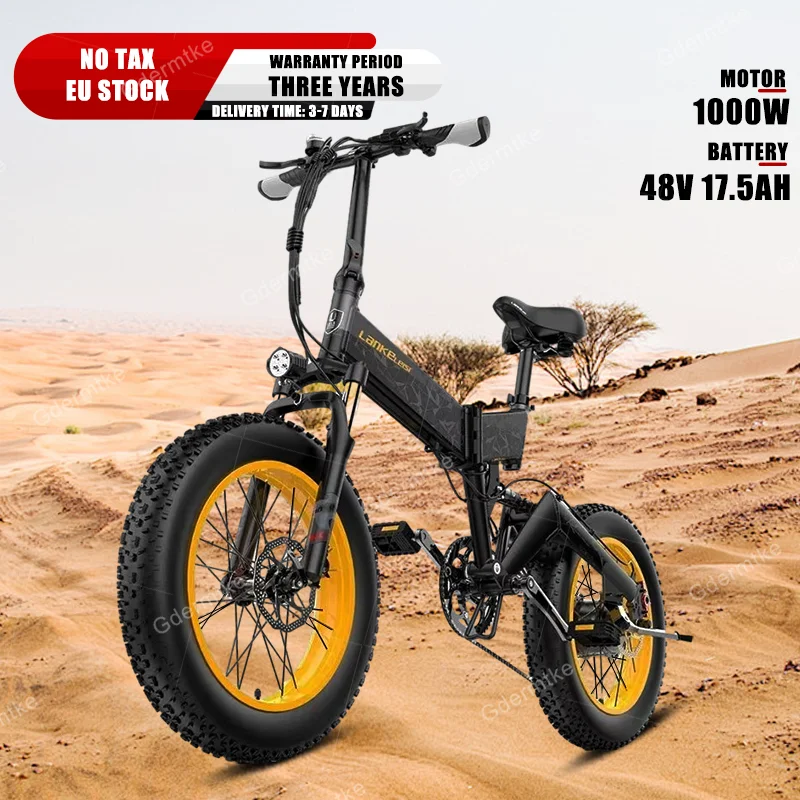 X3000Plus Mountain E Bike 1000W Motore 48 V17.5Ah Batteria Al Litio 20*4.0 Pollici Fat Tire City Bicicletta Elettrica Snow Beach Power Bike