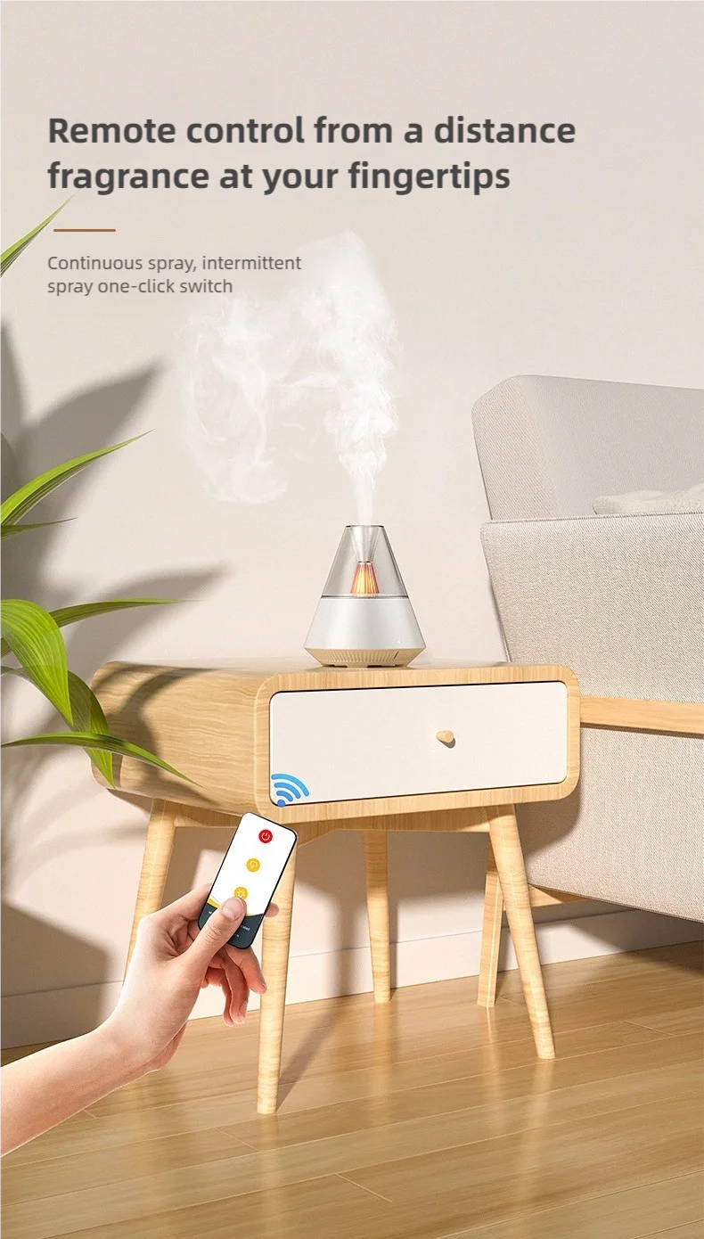 Description Picture 6 of itemAir humidifier with night light and remote control. USB-powered small spray humidifier for home and office air purification