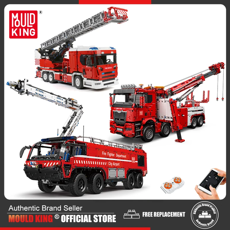 MOULD KING 13107 Technical Crane Truck Building Blocks for Adults APP  Remote Control Car Bricks Engineering Toys Christmas Gifts