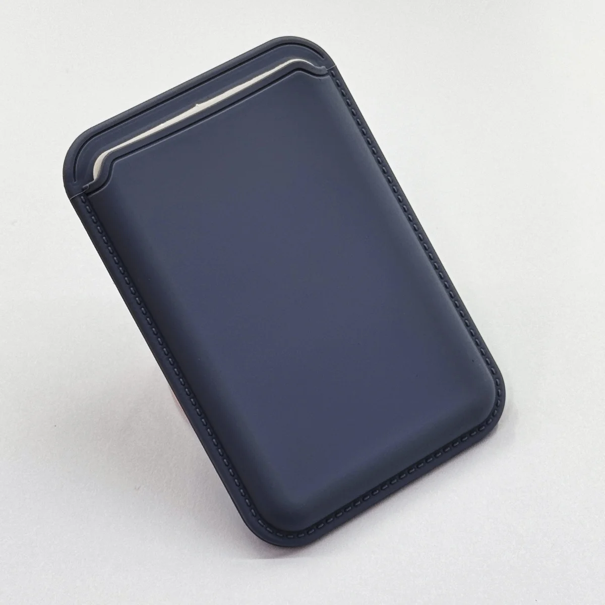 Magnetic Silicone Wallet Stand with RFID Protection and Photo Pocket