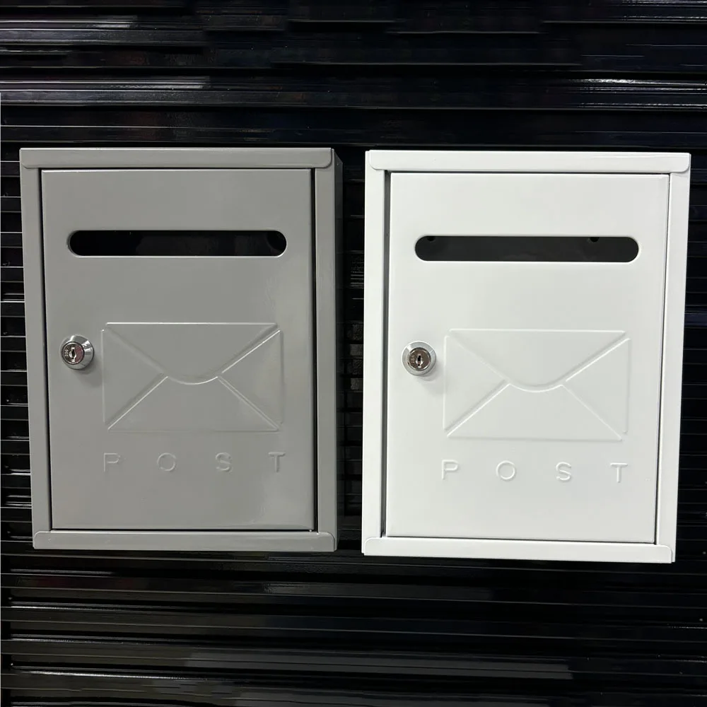 Outdoor Wall Mount Mailbox with 2 Keys with Slot Weatherproof Mailings Easily Install For Household Farmhouse Mail Box Commerci