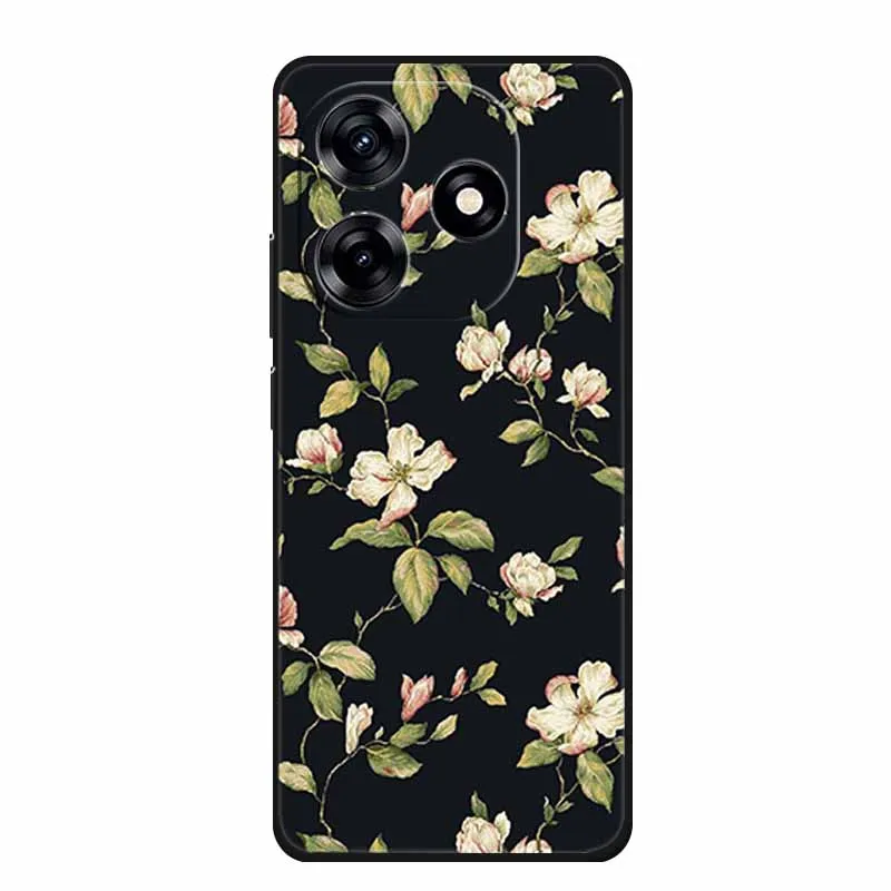 Animal Black Silicone Soft Back Phone Case Cover