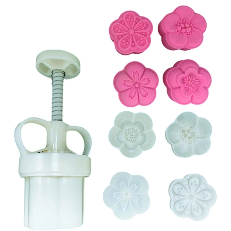 

H7EA Инструмент для прессования десертов, набор форм для торта в форме цветка, формы для теста, формы для десертов, формы для