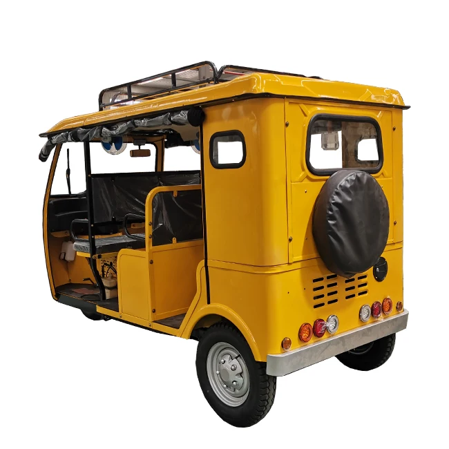 Adult closed gas tricycle Passenger and cargo