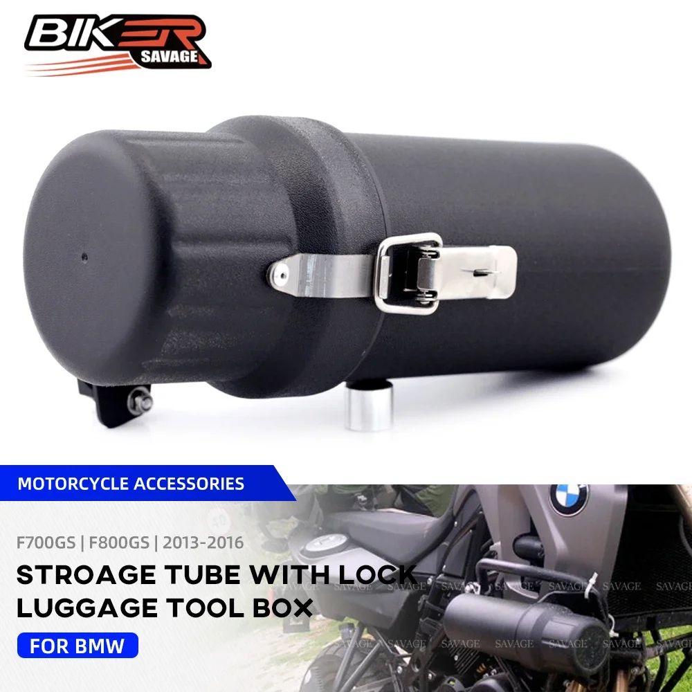 For BMW F800GS F700GS 2013- Tool Tubes Repair Box Motorcycle Accessories Lock Ring Raincoat Storage Luggage F800 F700 GS