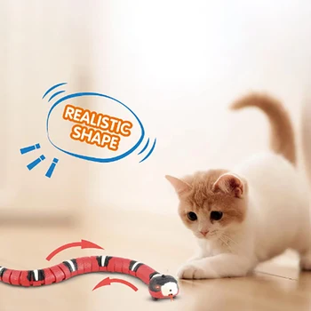 TeaseToys automáticos para gatos, carga USB, serpiente, accesorios para gatos, juego para jugar 1