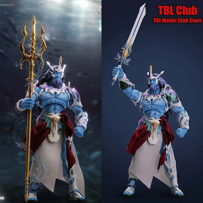 

Original Shinfu Toys Myth Series 1/12 Delicate Poseidon M-03 Model Toys Gods of Sea Anime Action Figure 6" Full Set Collection