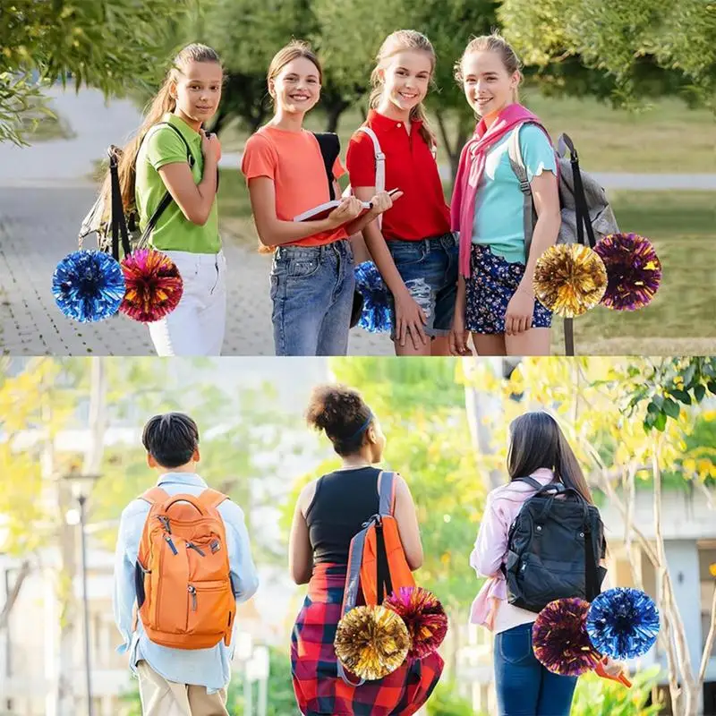 Pom Bow Holder for Cheerleader Accessories Creative Ribbon Keychain Keychain Pendant Backpack Decorative Accessories Gifts